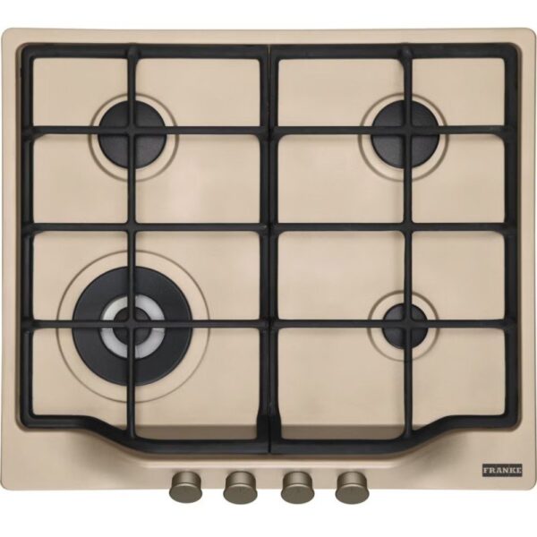 Piano Cottura FRANKE a Gas 4 Fuochi Gas 60 cm Colore Avena/Ghisa cod: FCH6043GTCC