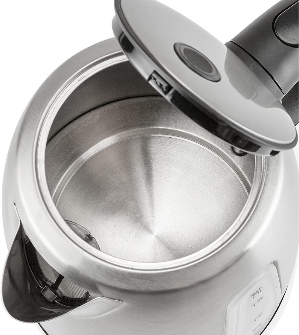 Bollitore TRISTAR 1,7 Litri potenza 2200W colore Acciao inox/nero cod: WK-3373 - Image 2