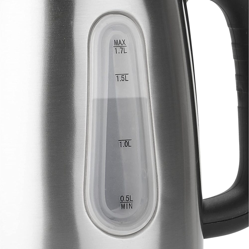 Bollitore TRISTAR 1,7 Litri potenza 2200W colore Acciao inox/nero cod: WK-3373 - Image 4