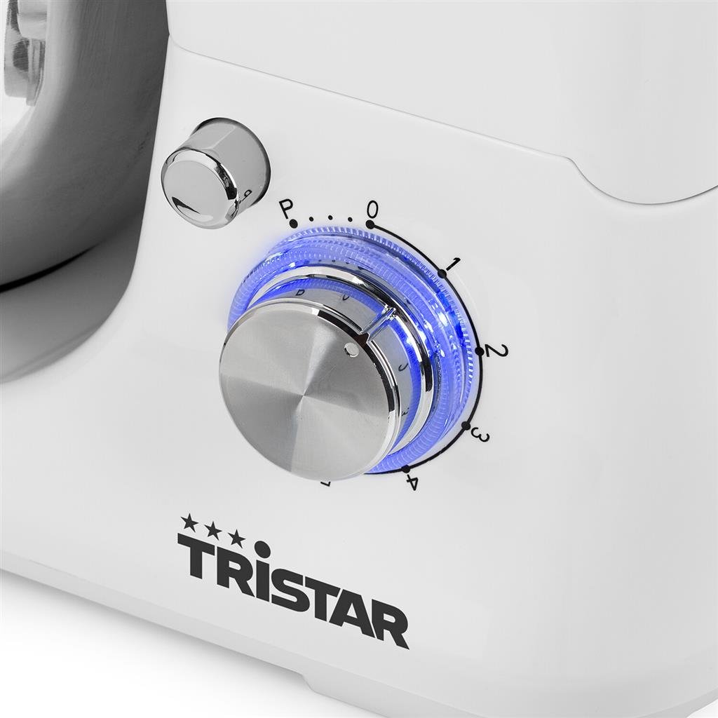 Impastatrice da cucina TRISTAR 1200 W, 5 litri Colore Acciaio Inox, Bianco Cod: MX-4817 - Image 2