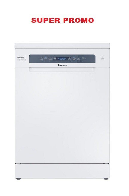 Lavastoviglie CANDY Rapidò Capacità 14 Coperti Classe C WI-FI Colore Bianco Cod: CF 4C6F0W