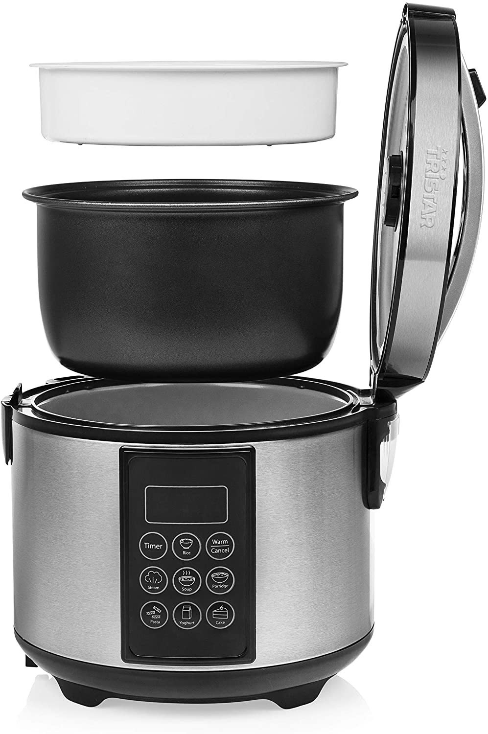 Cuoci Riso TRISTAR Multicooker 1,5 LT, potenza 500W colore Acciaio Inox cod: RK-6132 - Image 2