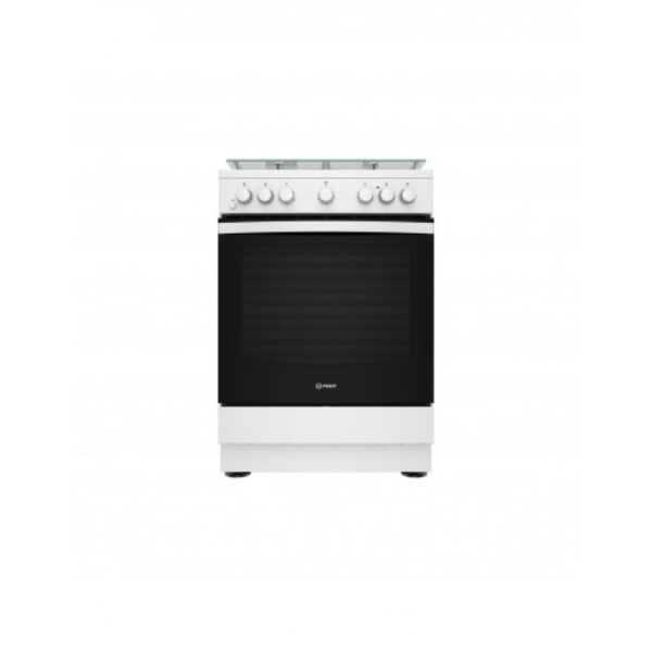 Cucina INDESIT 4 Fuochi a Gas Forno Elettrico ventilato con grill 60 x 60 cm Colore Bianco cod: IS67G4PHW/E
