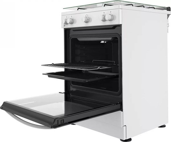 Cucina INDESIT 4 Fuochi a Gas Forno a gas Dimensioni 60 x 60 cm Colore Bianco cod: IS67G1KMW/E - Image 3