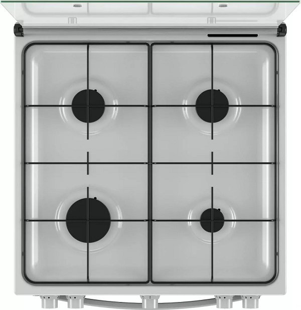 Cucina INDESIT 4 Fuochi a Gas Forno a gas Dimensioni 60 x 60 cm Colore Bianco cod: IS67G1KMW/E - Image 4