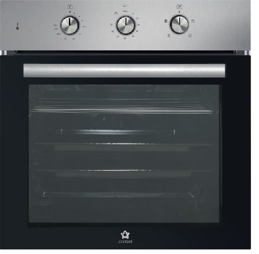 Forno Da Incasso STAYLUX/KUMTEL 61 Litri 60 cm Ventilato 4 Funzioni Inox Cod: B66-SF3 INOX
