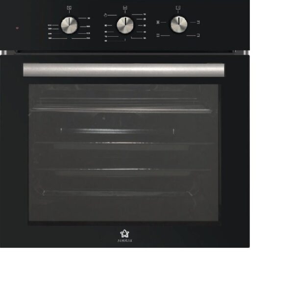 Forno Da Incasso STAYLUX 61 Litri 60 cm Ventilato 4 Funzioni colore Vetro Nero Cod: B66-SF3