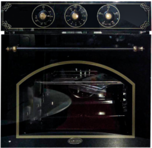 Forno Da Incasso STAYLUX 61 Litri 60 cm Ventilato 6 Funzioni Nero Rustico Cod: B66-SF3 NERO RUSTICO