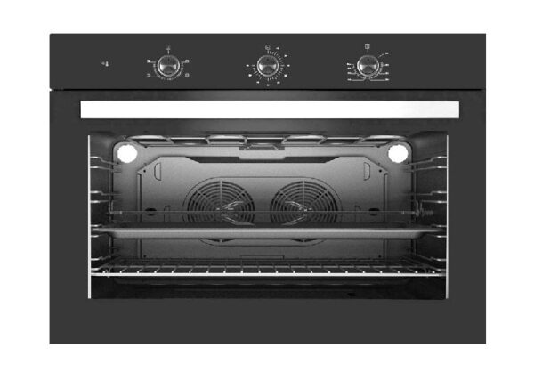 Forno Da Incasso STAYLUX 140 Litri 90 cm Ventilato 6 Funzioni colore Nero Cod: A9-SF3 VETRO NERO