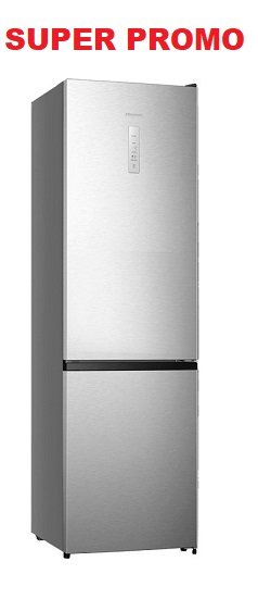 Frigorifero Combinato HISENSE Total No Frost capacità 336 lt Classe D Inox cod: RB440N4ACD