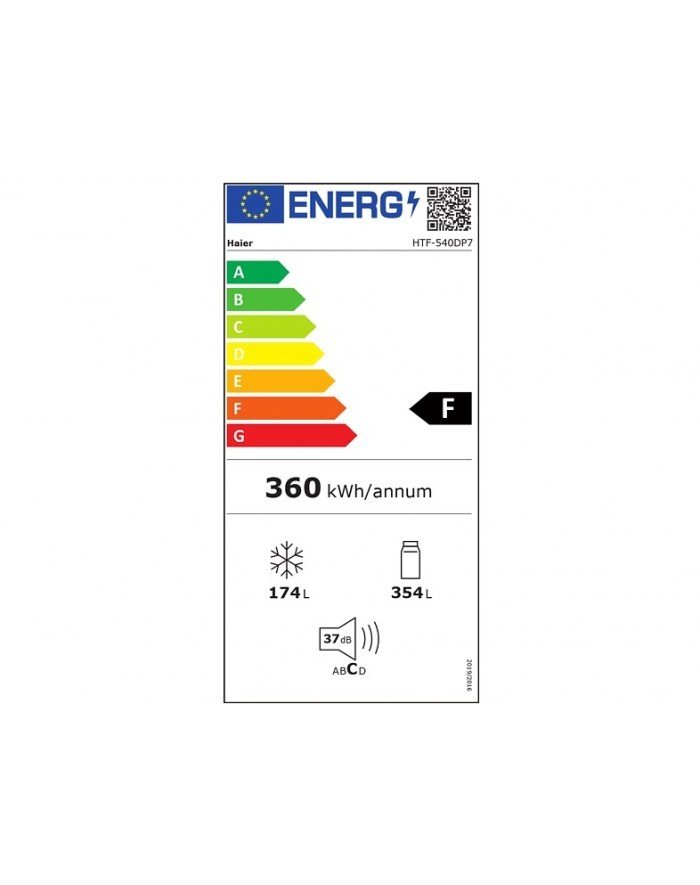 Frigorifero HAIER 4 porte Classe A++ Capacità 446 Litri Colore Inox Cod: HFR5719ENMG - Image 5