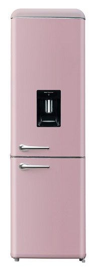 Frigorifero STAYLUX Combinato Vintage con Dispenser Classe Energetica Colore Rosa cod: BCD-258VX+WD ROSA
