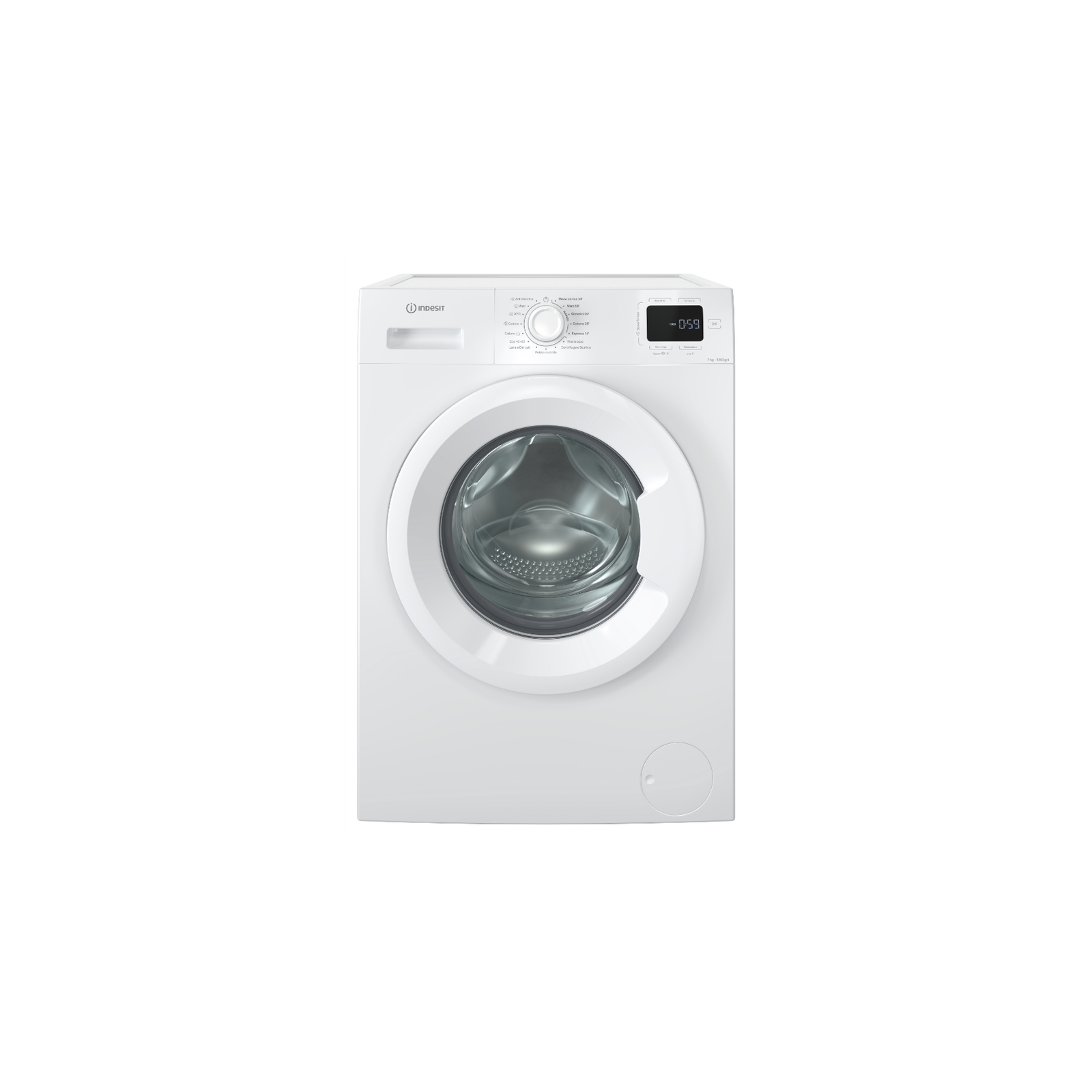 Lavatrice INDESIT Standard 7 Kg Classe A Centrifuga 1000 giri Inverter cod: IM760MYTIMEIT