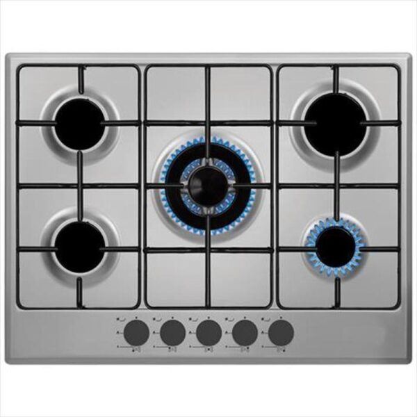 Piano Cottura SCHAUB LORENZ a Gas 5 Fuochi Gas 70 cm Colore Inox cod: SSPC705XF