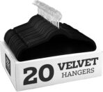 2560 Zober Black Velvet Hangers