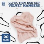 2560 Zober Black Velvet Hangers - Image 2