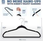 2560 Zober Black Velvet Hangers - Image 3